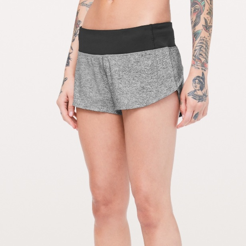 grey lululemon shorts